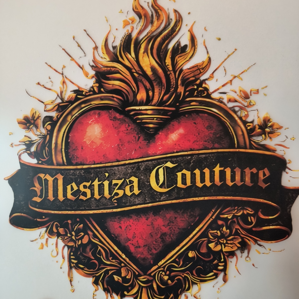 Red and Gold Heart Wall Art